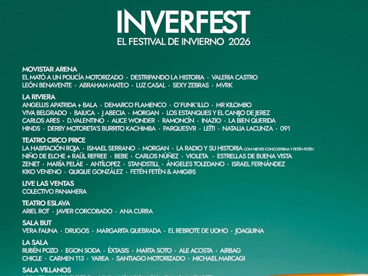 Ya conocemos la programación completa de Inverfest 2026