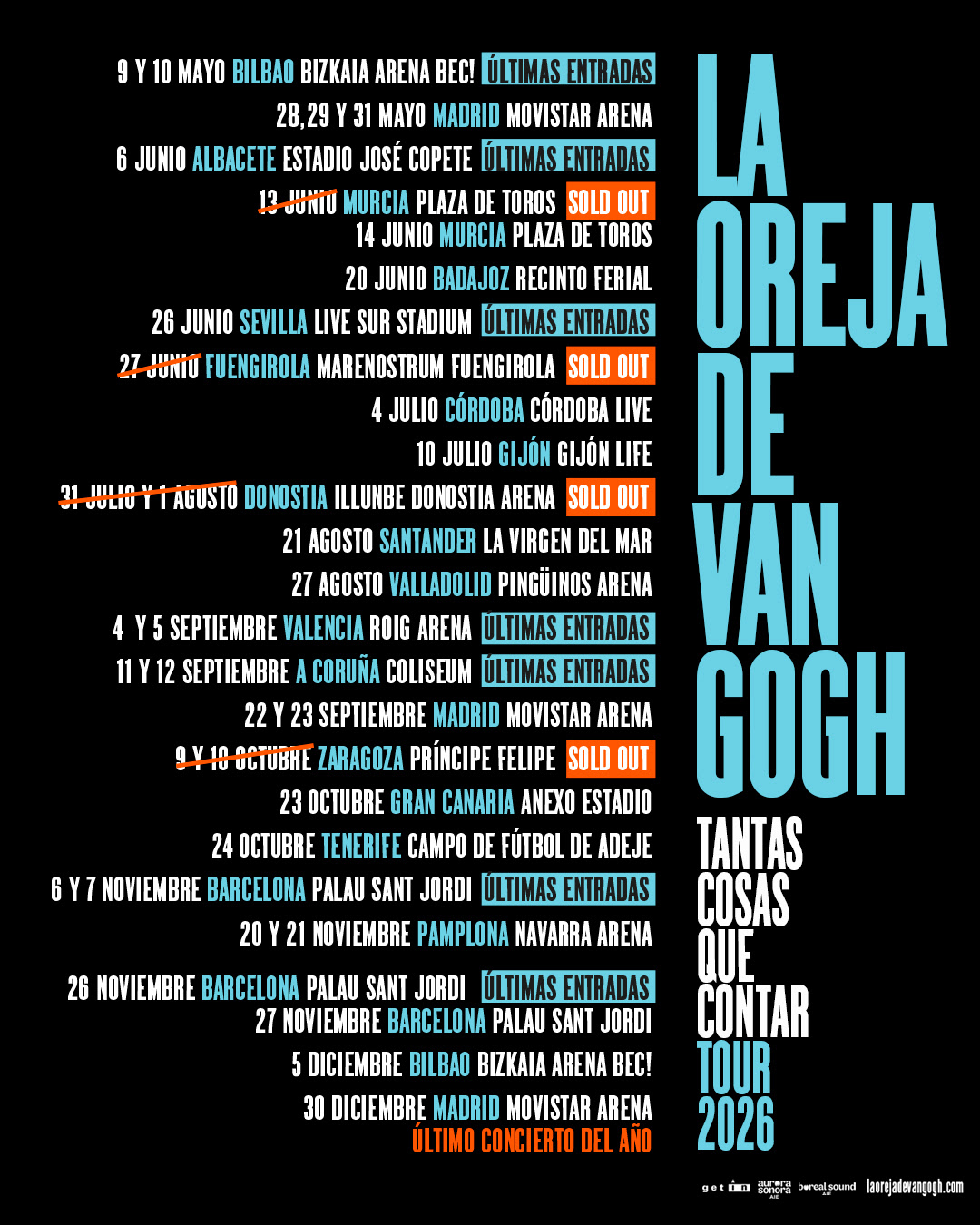 La Oreja de Van Gogh ultima los detalles para el histórico arranque de su gira “Tantas cosas que contar”